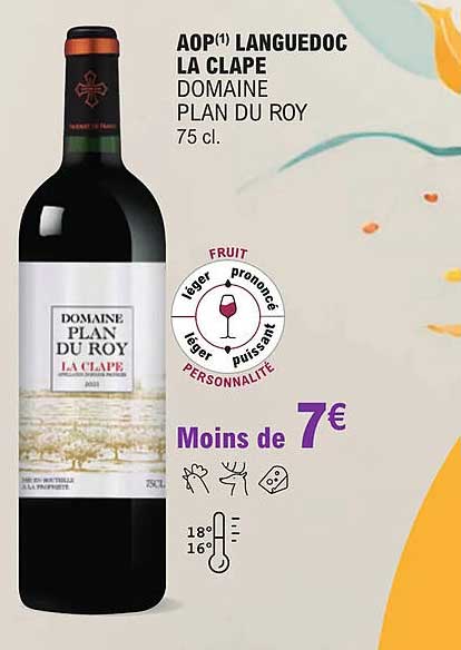 aop languedoc la clape domaine plan du roy