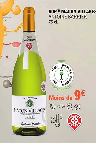 aop mâcon villages antoine barrier