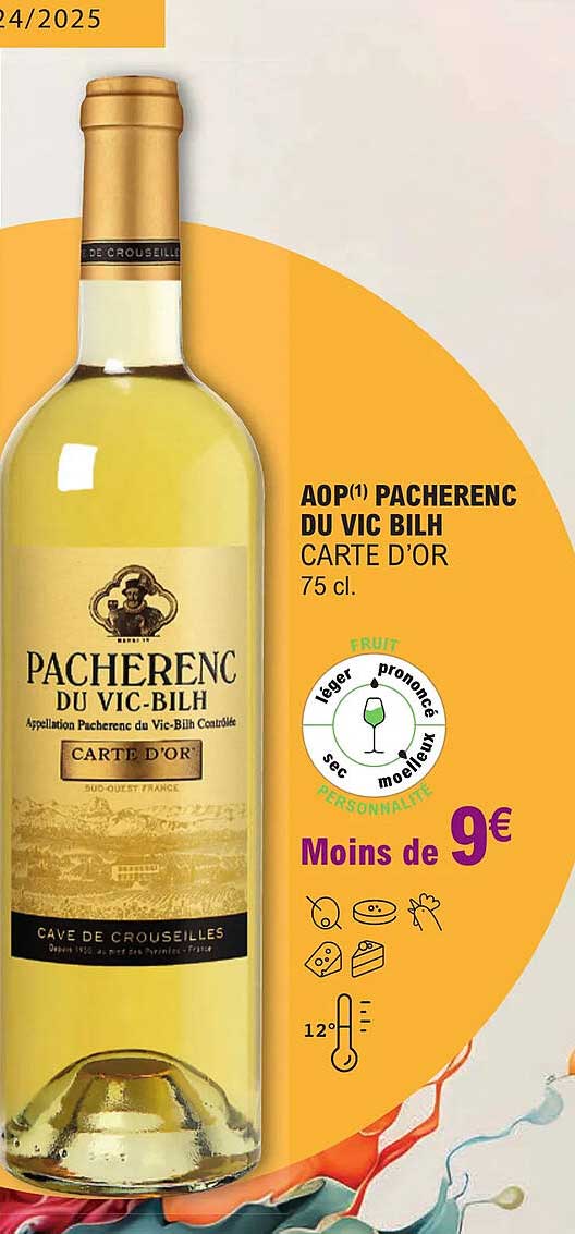 Aop Pacherenc Du Vin Bilh Carte D'or