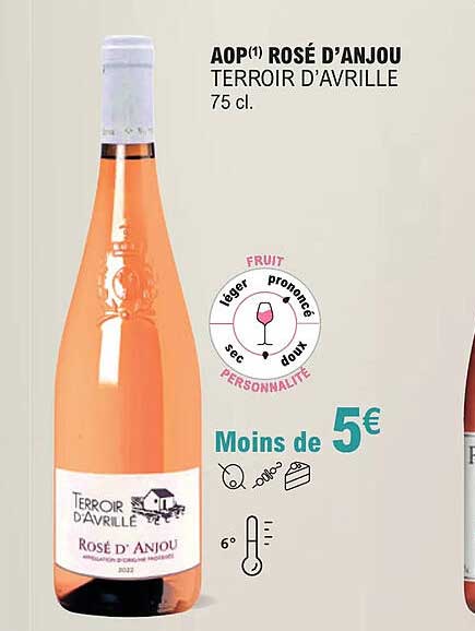aop rosé d'anjou terroir d'avrille