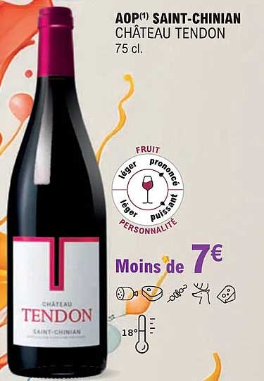 aop saint-chinian château tendon