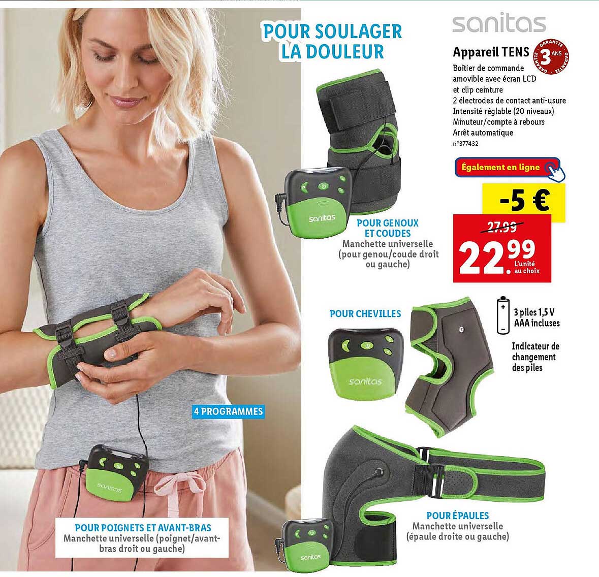 appareil tens sanitas