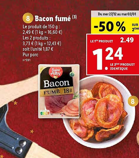 bacon fumé saint alby