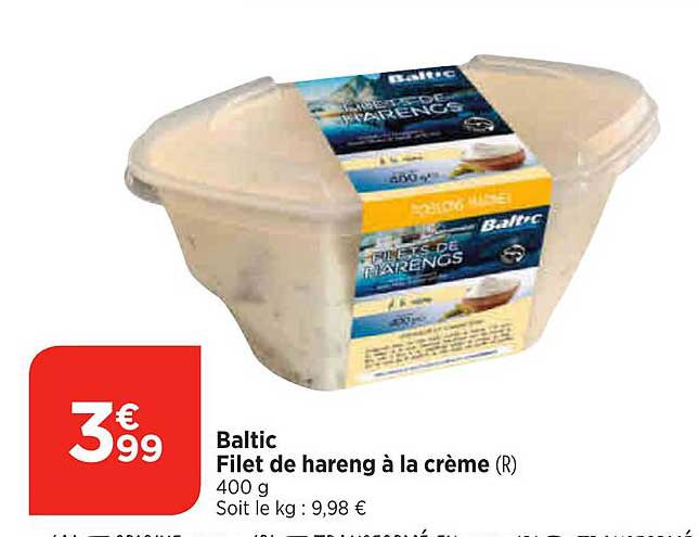 Baltic Filet De Hareng à La Crème