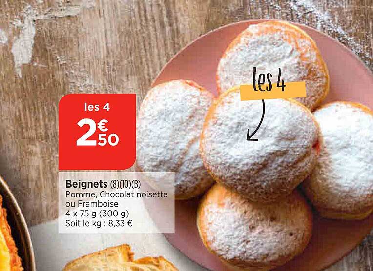 Beignets Pomme, Chocolat Noisette Ou Framboise