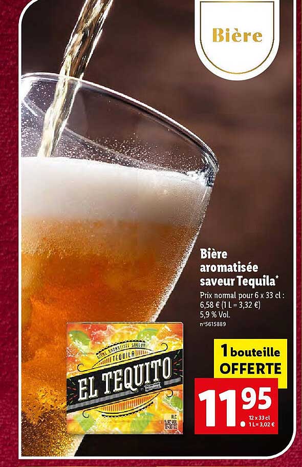 Bière Aromatisée Saveur Tequila