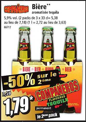 Bière Aromatisée Tequila Companeros