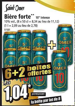 bière forte 10° intense saint-omer