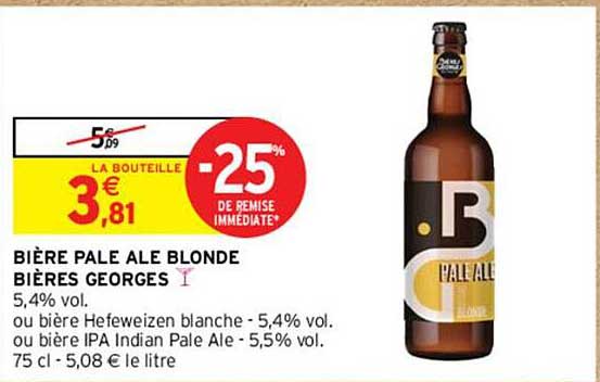 bière pale ale blonde bières georges