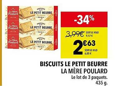 biscuits le petit beurre la mère poulard