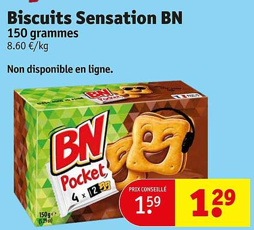 biscuits sensation bn 150 grammes