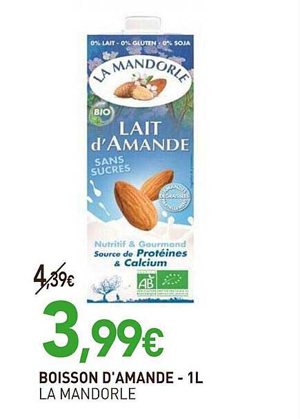 boisson d'amande - la mandorle - 1 l