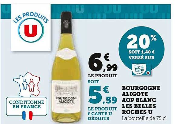 bourgogne aligoté aop blanc les belles roches u
