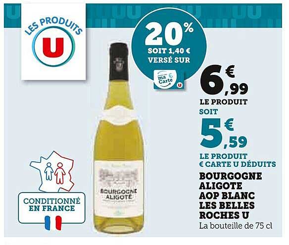 bourgogne aligoté aop blanc les belles roches u