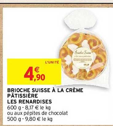 brioche suisse à la crème pâtissière les renardises