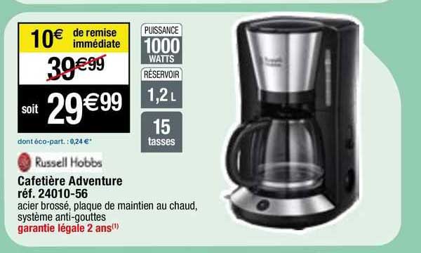 cafetière adventure russell hobbs