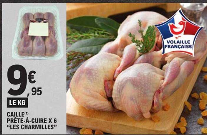 caille prête-à-cuire x6 "les charmilles"