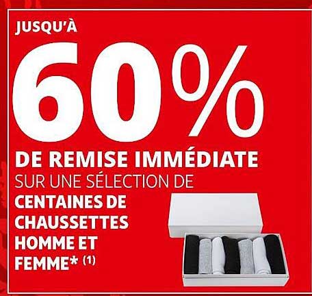 centaines de chaussettes homme et femme