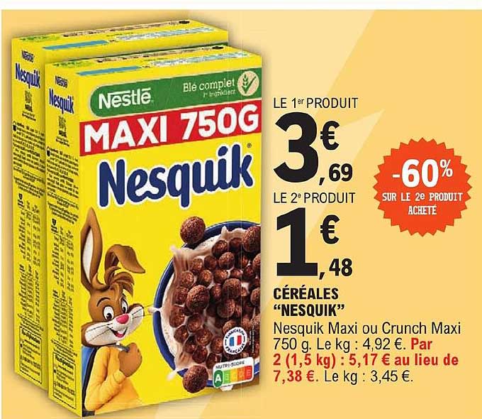 Céréales "nesquik"