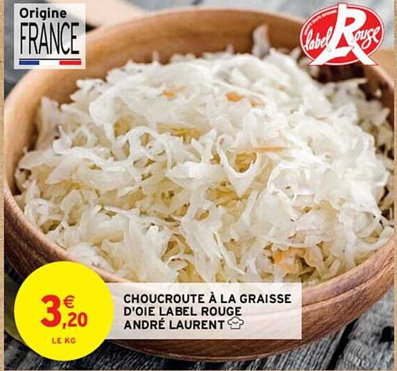Choucroute à La Graisse D'oie Label Rouge André Laurent