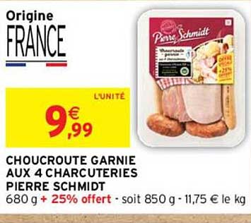 choucroute garnie aux 4 charcuteries pierre schmidt