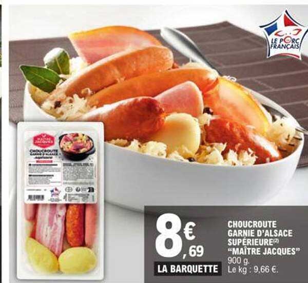 choucroute garnie d'alsace supérieur "maître jacques"