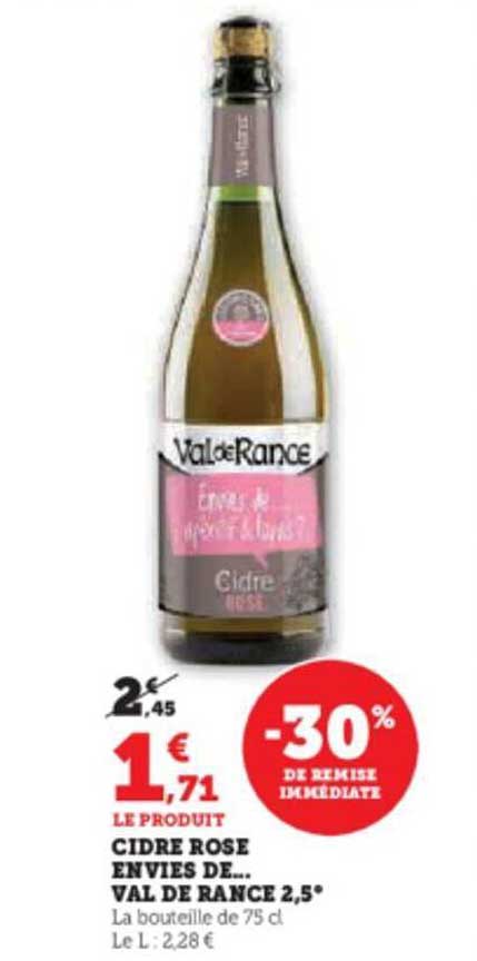cidre rose envies de... val de rance 2,5°