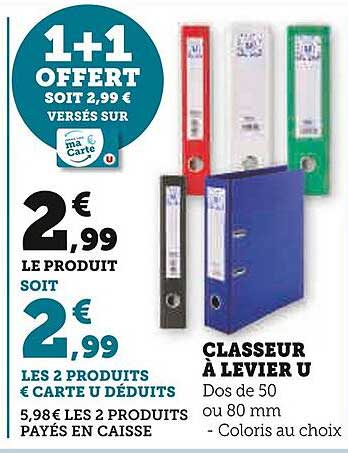 Classeur à Levier U