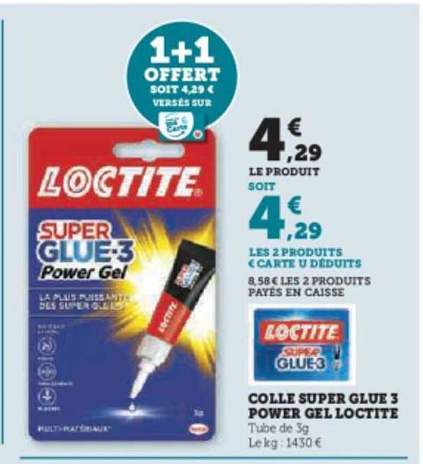 Colle Super Glue 3 Power Gel Loctite