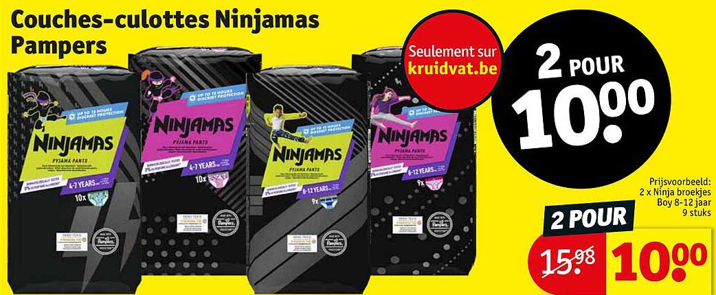 couches-culottes ninjamas pampers
