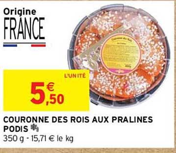 couronne des rois aux pralines podis