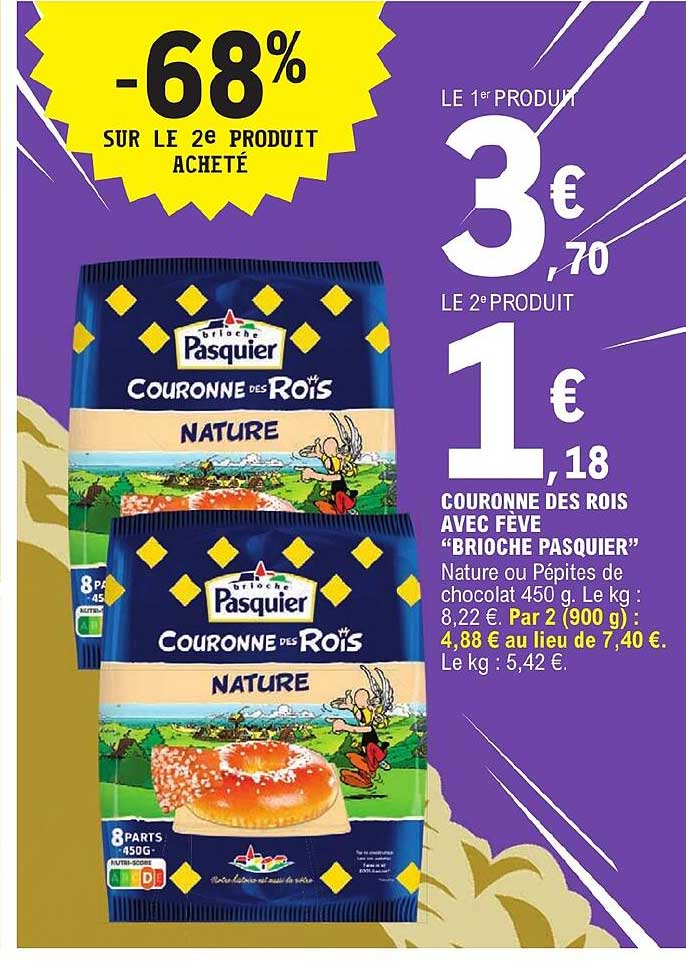 couronne des rois avec fève "brioche pasquier"