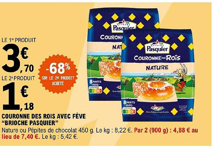 couronne des rois avec fève "brioche pasquier"