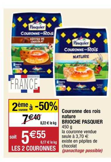 couronne des rois nature brioche pasquier