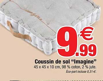 coussin de sol "imagine"