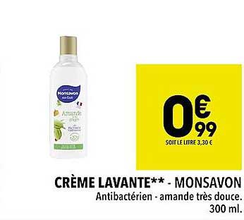 crème lavante - monsavon