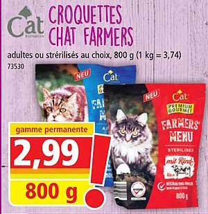 croquettes chat farmers cat