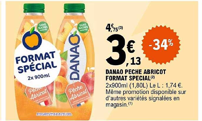 danao pêche abricot format spécial