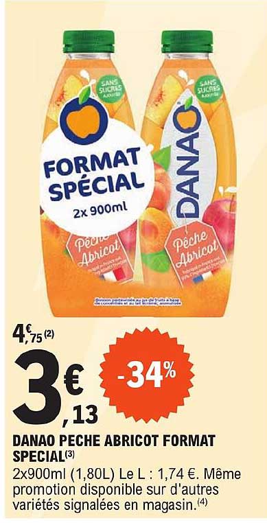 danao pêche abricot format spécial