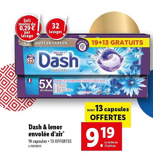 dash & lenor envolée d'air