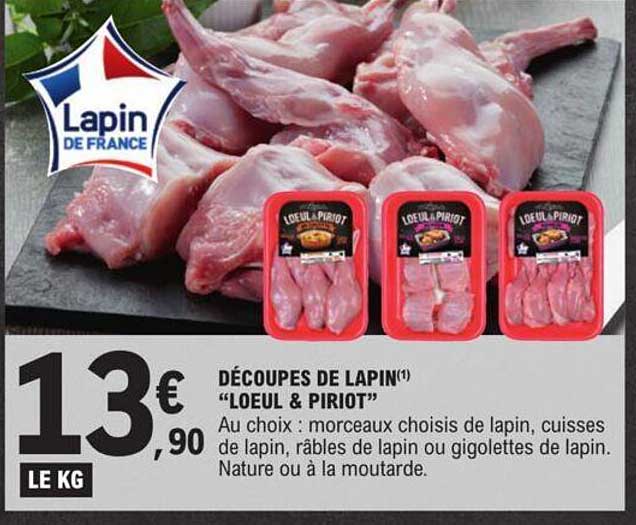 découpes de lapin "loeul & piriot"