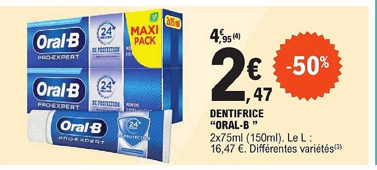 dentifrice "oral-b"