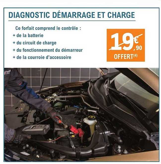 diagnostic démarrage et charge