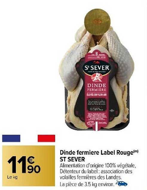 Dinde Fermière Label Rouge St Sever
