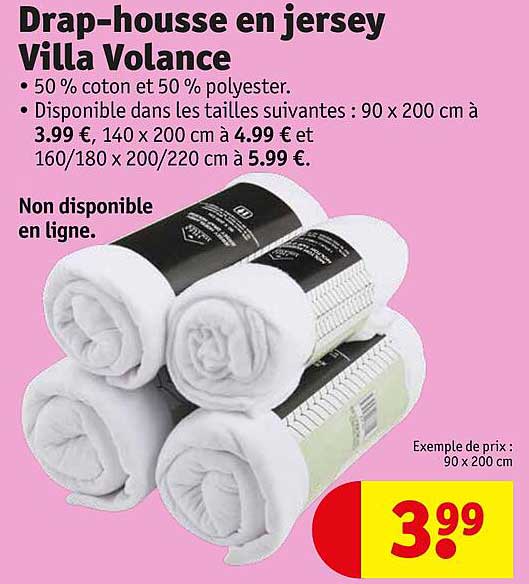 drap-housse en jersey villa volance