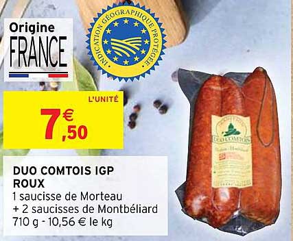 duo comtois igp roux