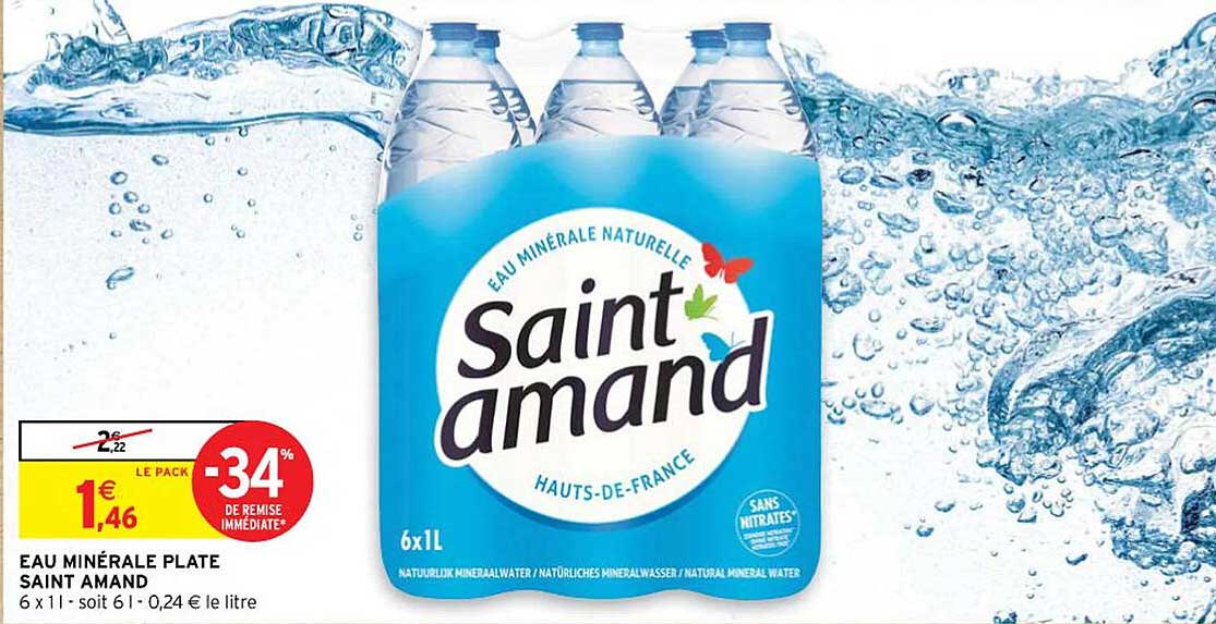 Eau Minérale Plate Saint Amand