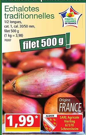 échalotes traditionnelles