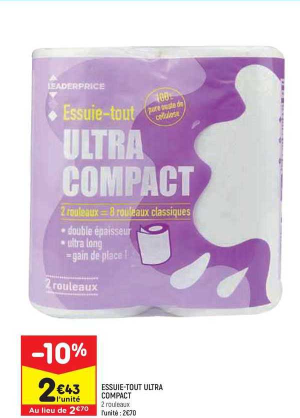 essuie-tout ultra compact