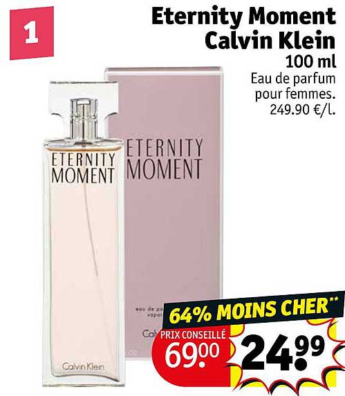 eau de parfum pour femmes eternity moment calvin klein 100 ml